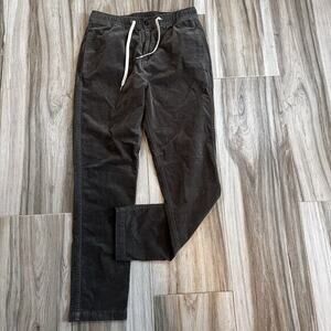 Vuori Optimist Pants Corduroy Cord Drawstring Elastic Waist‎ M Dark Gray Casual